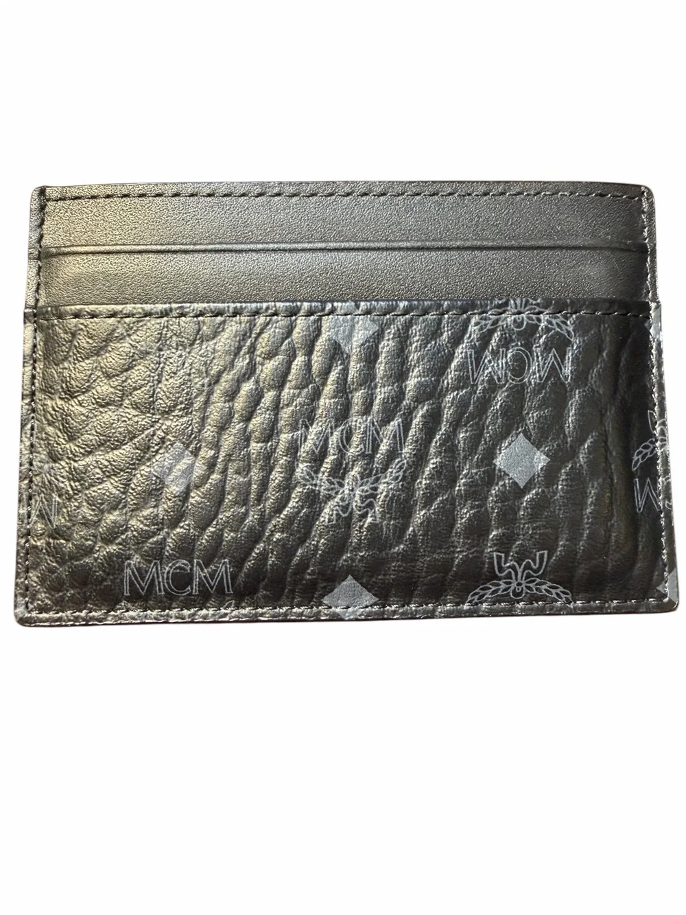MCM black leather